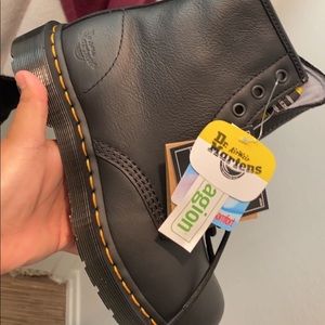 Dr. Martens Maple Zip Steel Toe Boots